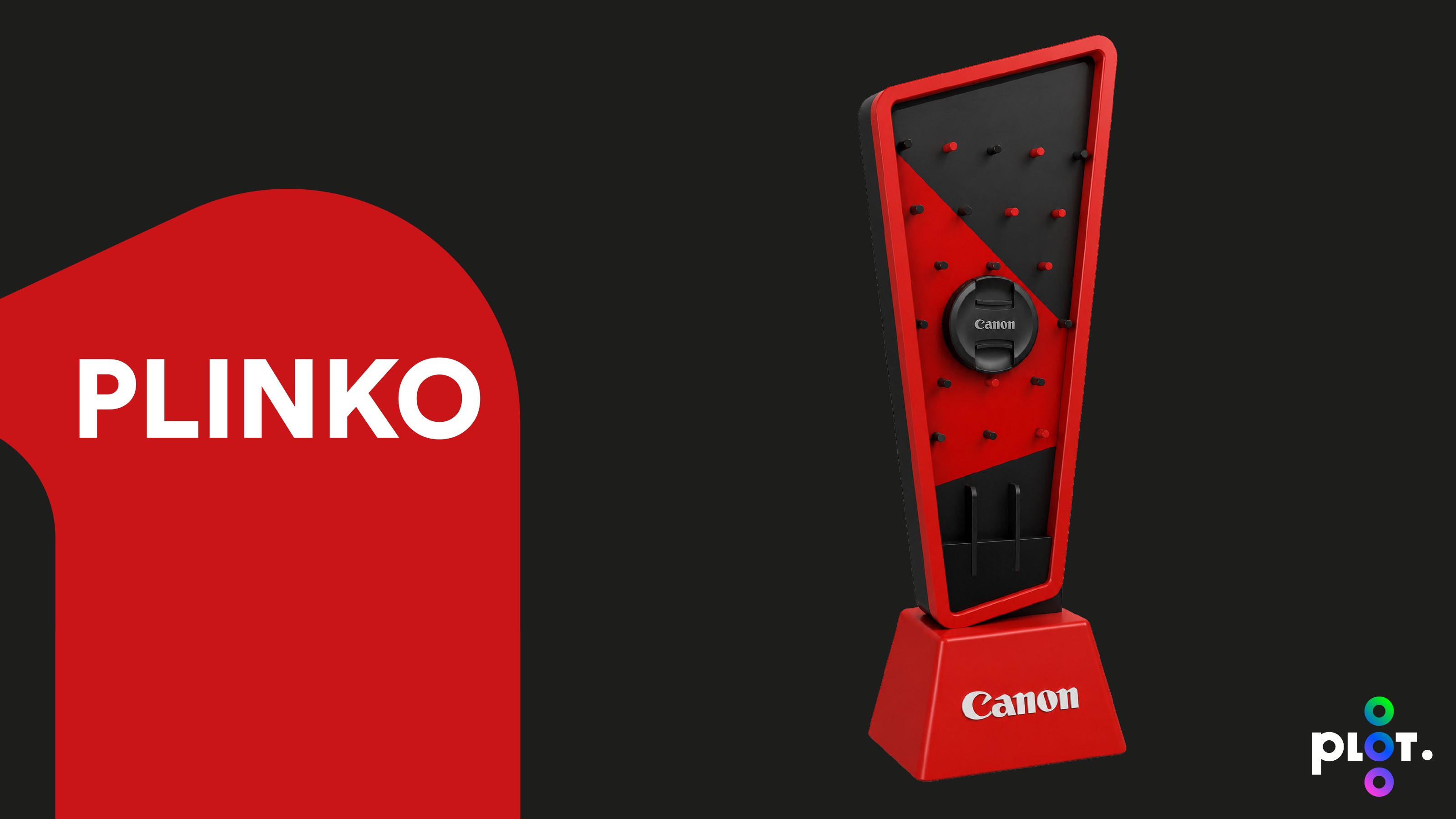 Canon Plinko — activation visualization